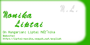 monika liptai business card